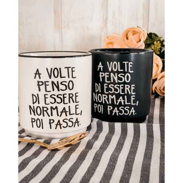 Tazza Mug Impilabile Con Scritte Simpatiche Versione Maschio o Femmina