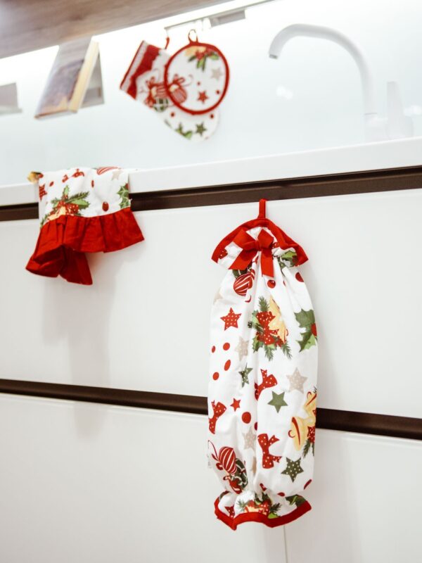 Xmas Bell Portabuste Preziosa Decorazioni Accessori Natalizi Per Cucina