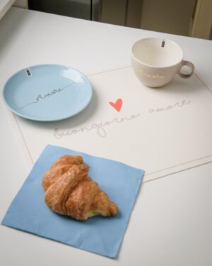 Buongiorno Amore Tovaglietta Colazione in Vinile