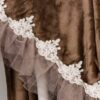 Plaid Tutu' L'Atelier17 con bordo in merletto e organza