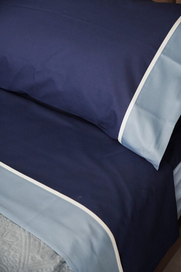 Completo Lenzuola Eneas Blu