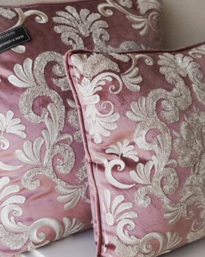 Cuscino Arredo Elegante 40x40 in Velluto Punto Spugna Preziosa Luxury Home