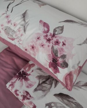 Completo Letto Teseo 7 Floreale Microfibra Extrasoft No Stiro Preziosa Home