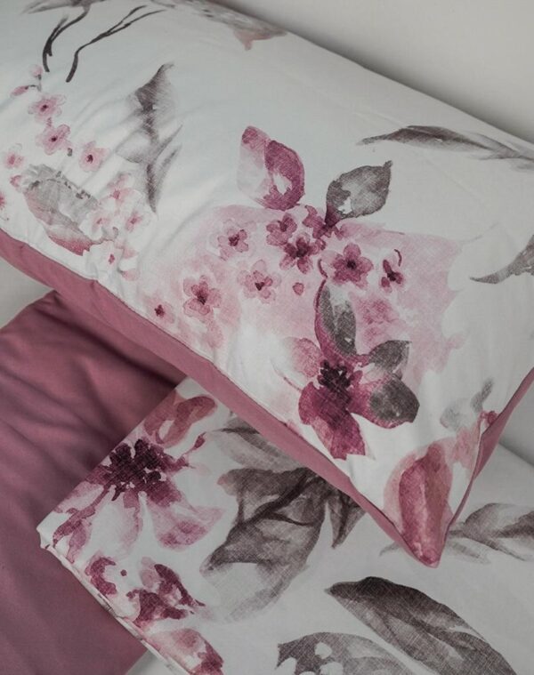 Completo Letto Teseo 7 Floreale Microfibra Extrasoft No Stiro Preziosa Home
