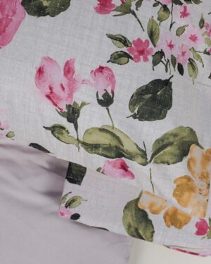 Completo Letto Teseo 10 Floreale Microfibra Extrasoft No Stiro Preziosa Home