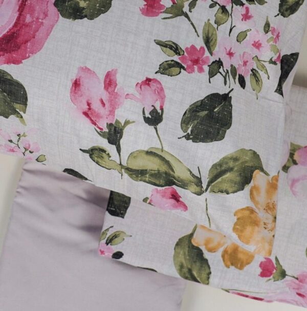 Completo Letto Teseo 10 Floreale Microfibra Extrasoft No Stiro Preziosa Home