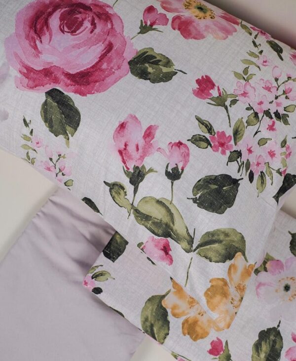 Completo Letto Teseo 10 Floreale Microfibra Extrasoft No Stiro Preziosa Home