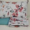 Completo Letto Teseo 12 Floreale Microfibra Extrasoft No Stiro Preziosa Home