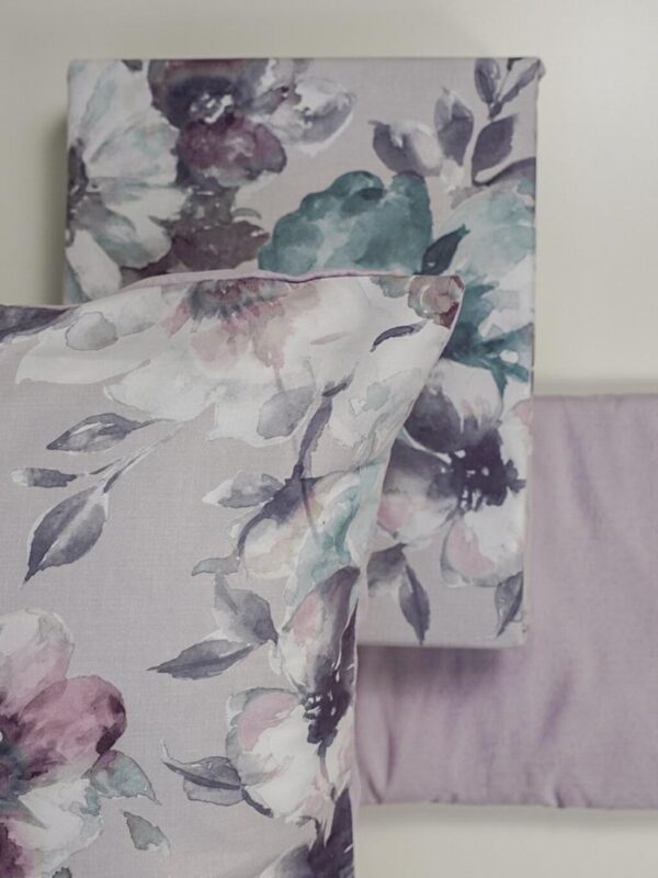 Completo Letto Teseo 14 Floreale Microfibra Extrasoft No Stiro Preziosa Home