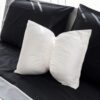 Completo Lenzuola Matrimoniali 100% Cotone Eneas Nero Con Bordo Grigio
