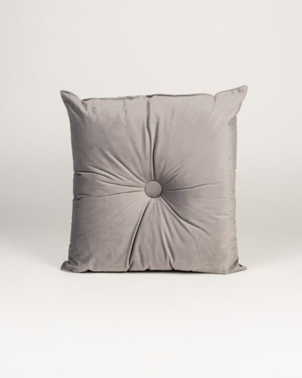 Cuscino Arredo In Velluto Con Bottone 40x40 cm