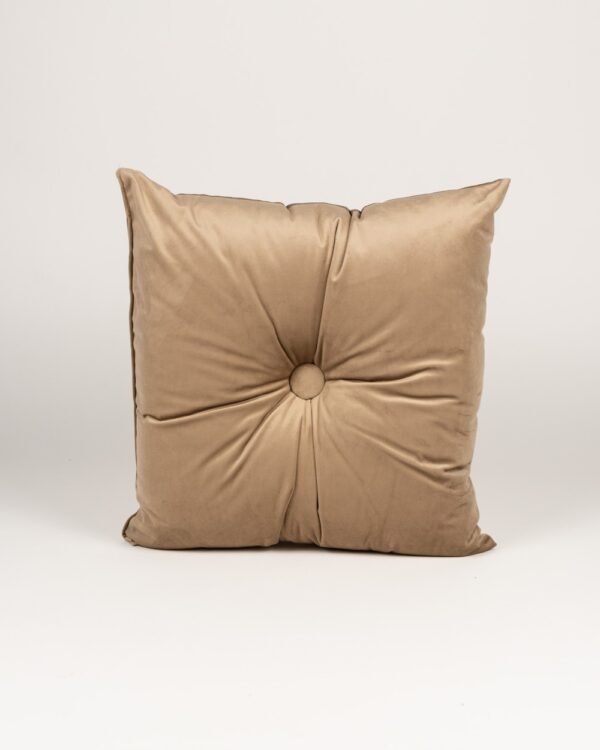 Cuscino Arredo In Velluto Con Bottone 40x40 cm