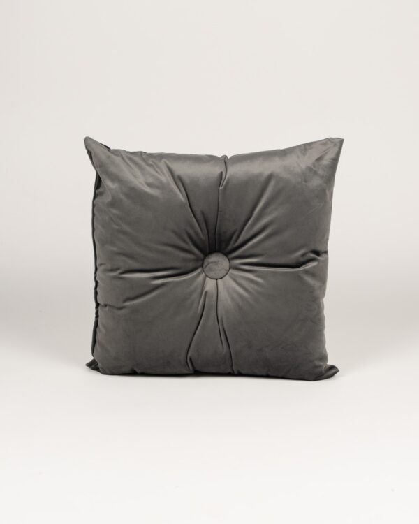 Cuscino Arredo In Velluto Con Bottone 40x40 cm