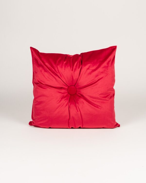 Cuscino Arredo In Velluto Con Bottone 40x40 cm