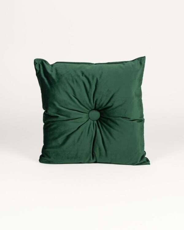 Cuscino Arredo In Velluto Con Bottone 40x40 cm