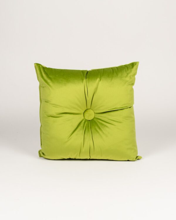 Cuscino Arredo In Velluto Con Bottone 40x40 cm