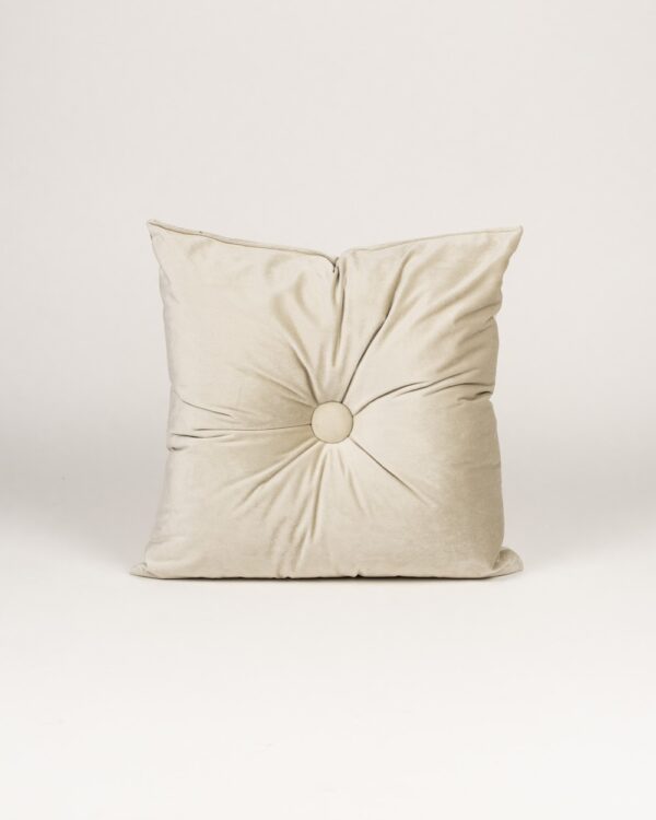 Cuscino Arredo In Velluto Con Bottone 40x40 cm