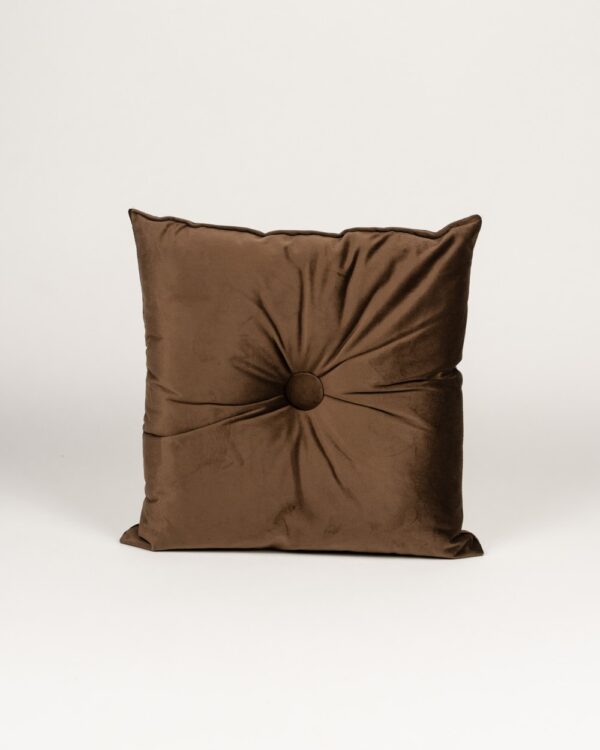 Cuscino Arredo In Velluto Con Bottone 40x40 cm