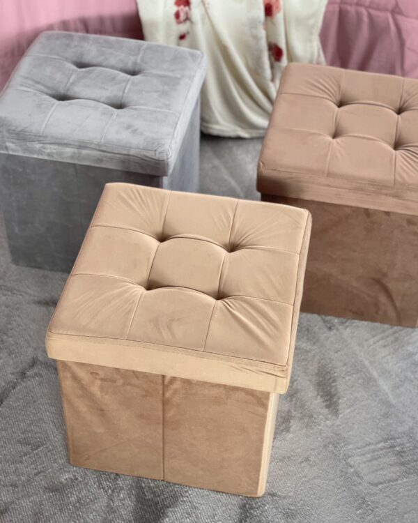 Pouf Cubo Ottoman Velluto 38x38x38 cm