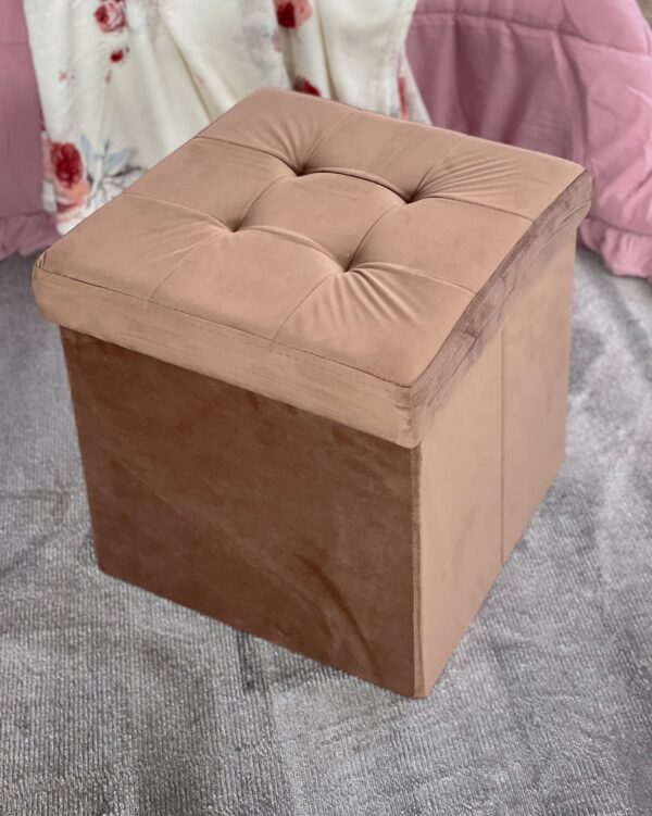 Pouf Cubo Ottoman Velluto 38x38x38 cm