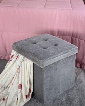 Pouf Cubo Ottoman Velluto 38x38x38 cm