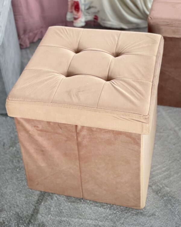 Pouf Cubo Ottoman Velluto 38x38x38 cm