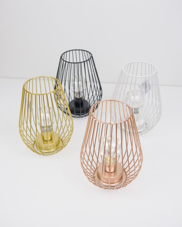 Lanterna Luxy Metal con Lampadina Led 15x20 cm