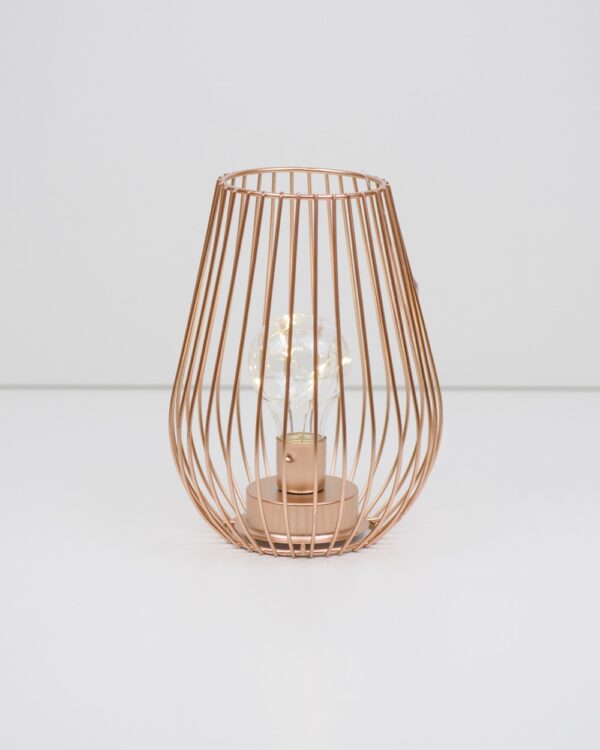 Lanterna Luxy Metal con Lampadina Led 15x20 cm