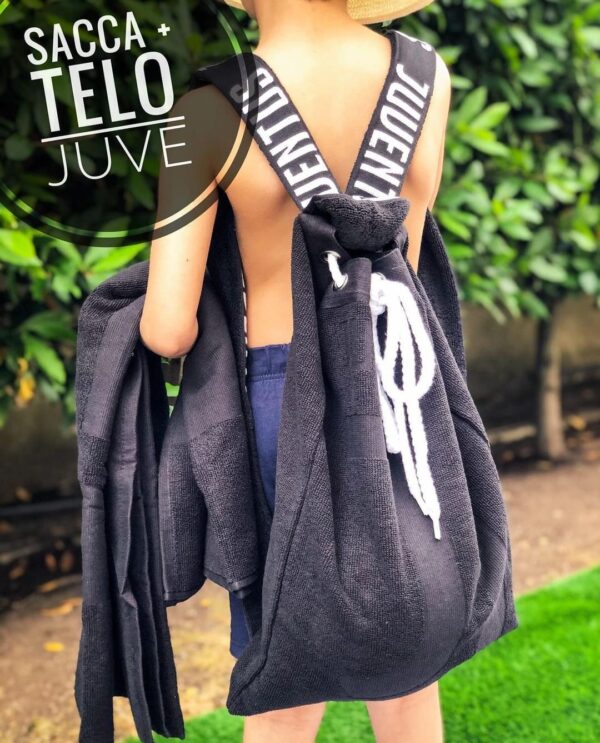Telo Mare con Sacca in Spugna Juve