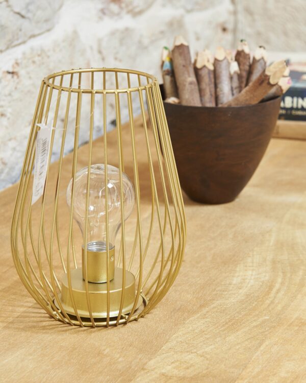 Lanterna Luxy Metal con Lampadina Led 15x20 cm-1800