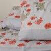 Completo Lenzuola Marena Dea Floreali In Cotone 100% Biancaluna