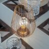 Lanterna Luxy Metal con Lampadina Led 15x20 cm