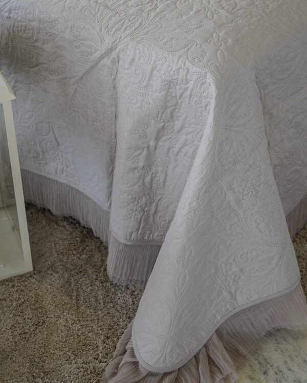 Trapuntino Melodie Matrimoniale Queen Con Tulle