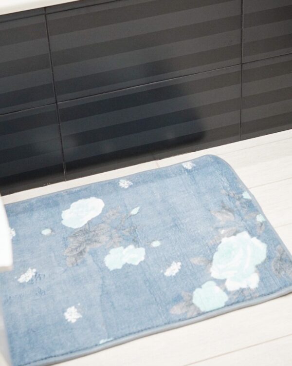 Tappeto Bagno Atolli Rettangolare in Memory con Fondo Antiscivolo 45x75 cm