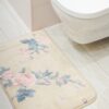 Tappeto Bagno Atolli Rettangolare in Memory con Fondo Antiscivolo 45x75 cm