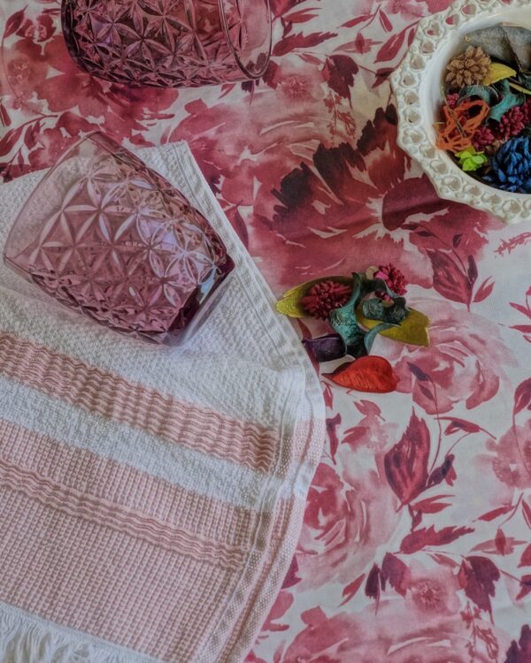 Set 3 Bicchieri in Vetro Acqua Margot Rosa