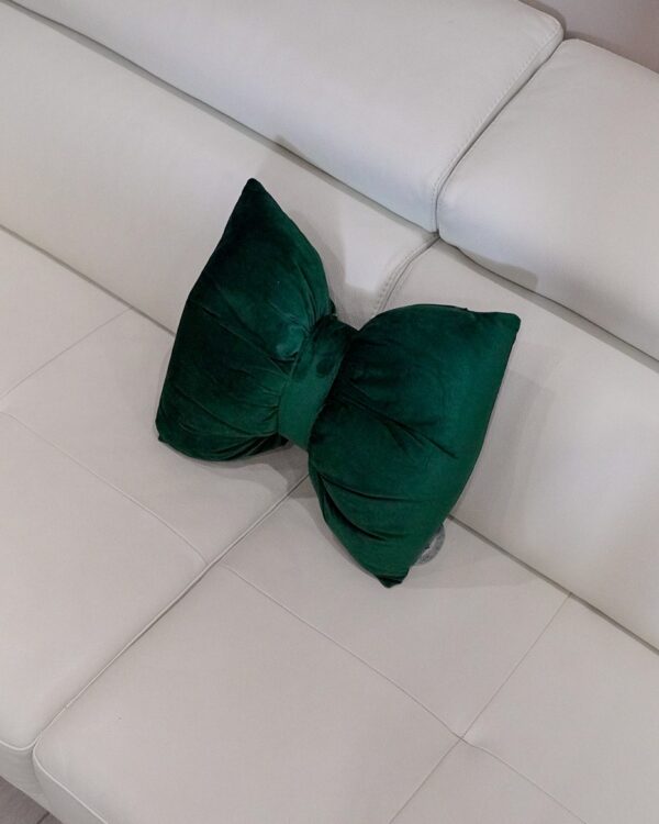 Cuscino Giada Fiocco in Velluto con Zip Sfoderabile
