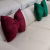 Cuscino Giada Fiocco in Velluto con Zip Sfoderabile