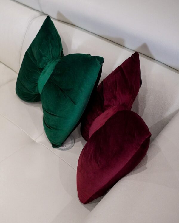 Cuscino Giada Fiocco in Velluto con Zip Sfoderabile