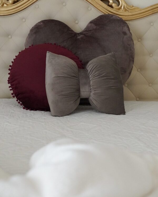 Cuscino Giada Fiocco in Velluto con Zip Sfoderabile