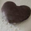 Cuscino batticuore a Forma di Cuore 70x70cm in Velluto Morbido e Romantico