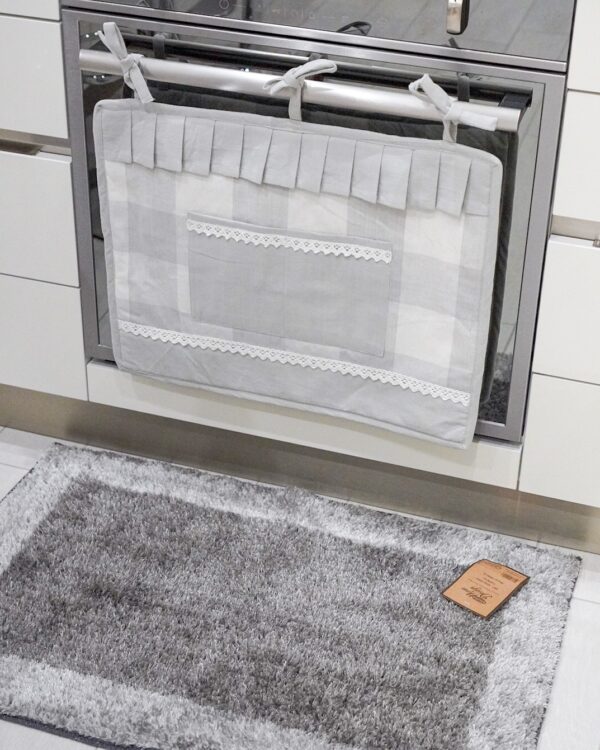 Copriforno Linea Queen con Tasca con Merletto e Laccetti