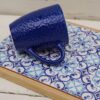 Tagliere in Ceramica Maiolica con Base in Bamboo