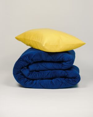 Trapunta VELVET Blu Effetto Velluto Invernale Double Face Calda e Morbida Matrimoniale Singola o Una piazza e Mezzo