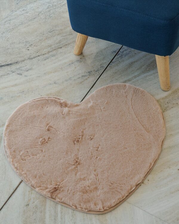 Tappeto Lepus Cuore In Pelliccia Morbida Soft Touch 60x70 cm