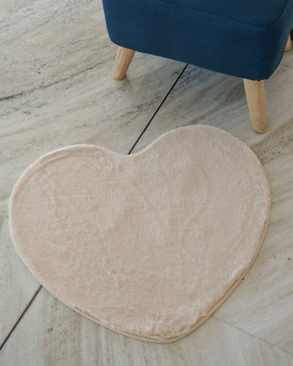 Tappeto Lepus Cuore In Pelliccia Morbida Soft Touch 60x70 cm