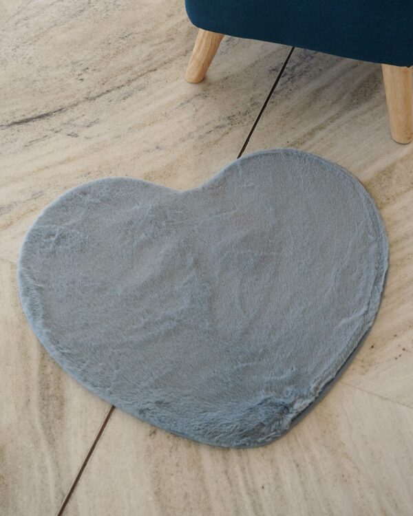 Tappeto Lepus Cuore In Pelliccia Morbida Soft Touch 60x70 cm