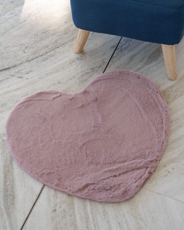 Tappeto Lepus Cuore In Pelliccia Morbida Soft Touch 60x70 cm