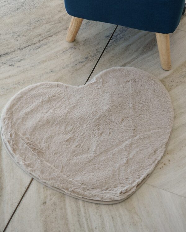 Tappeto Lepus Cuore In Pelliccia Morbida Soft Touch 60x70 cm