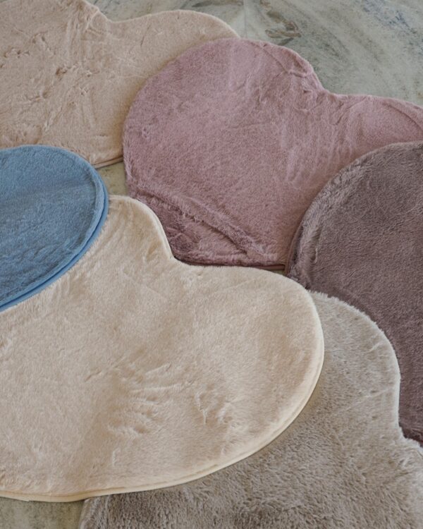 Tappeto Lepus Cuore In Pelliccia Morbida Soft Touch 60x70 cm